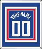 Los Angeles Name & Number - Blue Icon (2017-2024) - Triple Mat 2