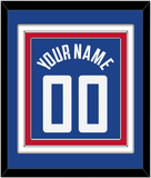 Los Angeles Name & Number - Blue Icon (2017-2024) - Triple Mat 2