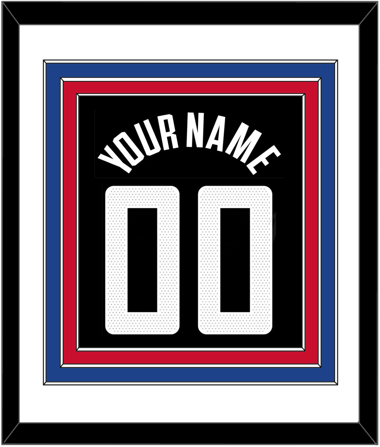 Los Angeles Name & Number - Black Statement (2017-2022) - Premier Tier 1