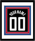 Los Angeles Name & Number - Black Statement (2017-2022) - Triple Mat 1