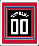 Los Angeles Name & Number - Black Statement (2017-2022) - Triple Mat 4