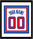 Los Angeles Name & Number - Home White (2013-2015) - Triple Mat 1