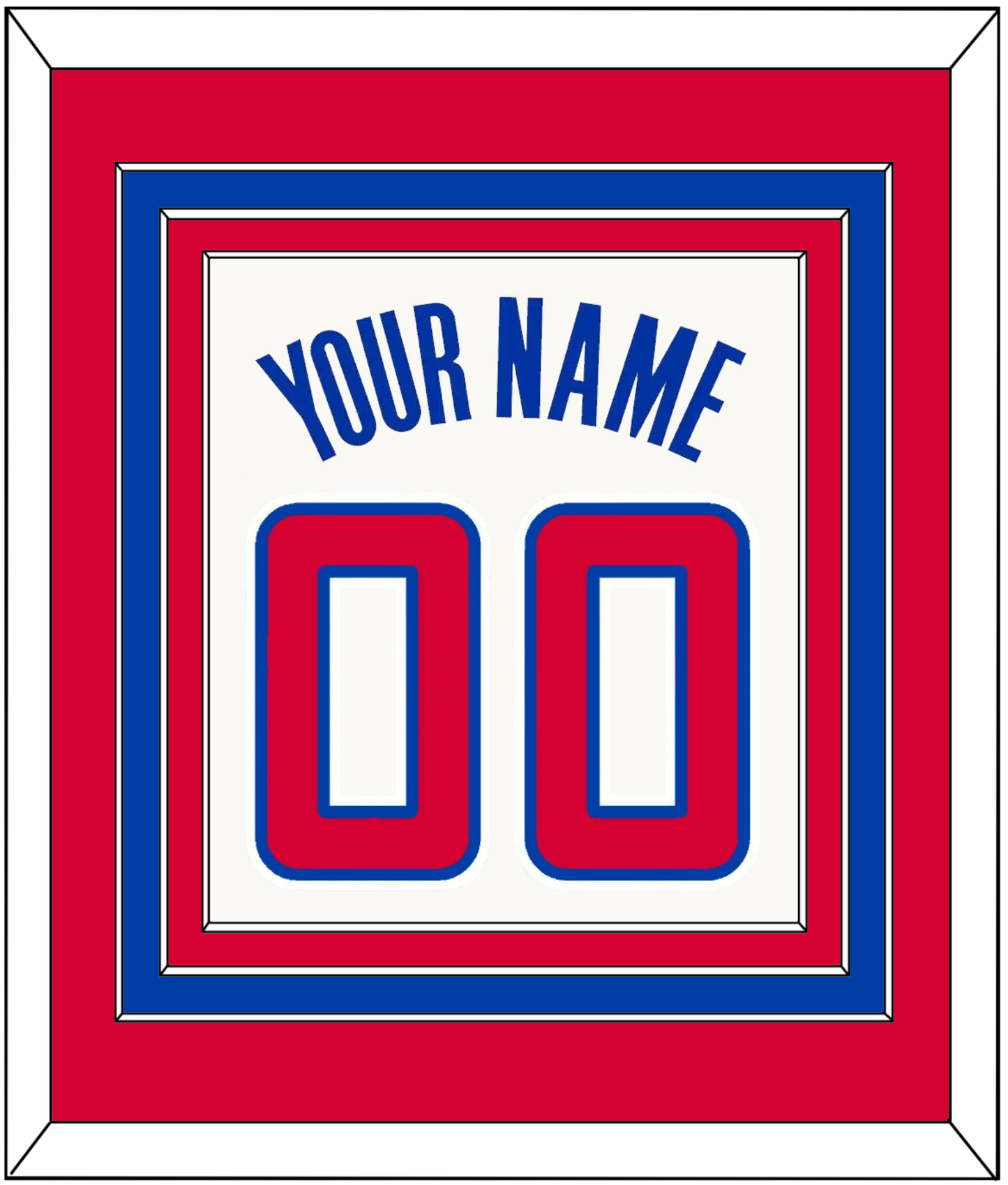 Los Angeles Name & Number - Home White (2013-2015) - Premier Tier 3