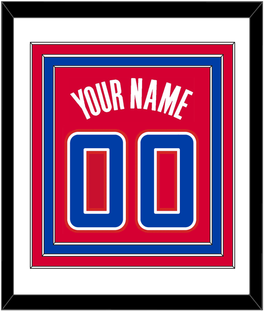 Los Angeles Name & Number - Road Red (2013-2015) - Premier Tier 1