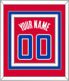 Los Angeles Name & Number - Road Red (2013-2015) - Triple Mat 2