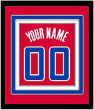 Los Angeles Name & Number - Road Red (2013-2015) - Triple Mat 2