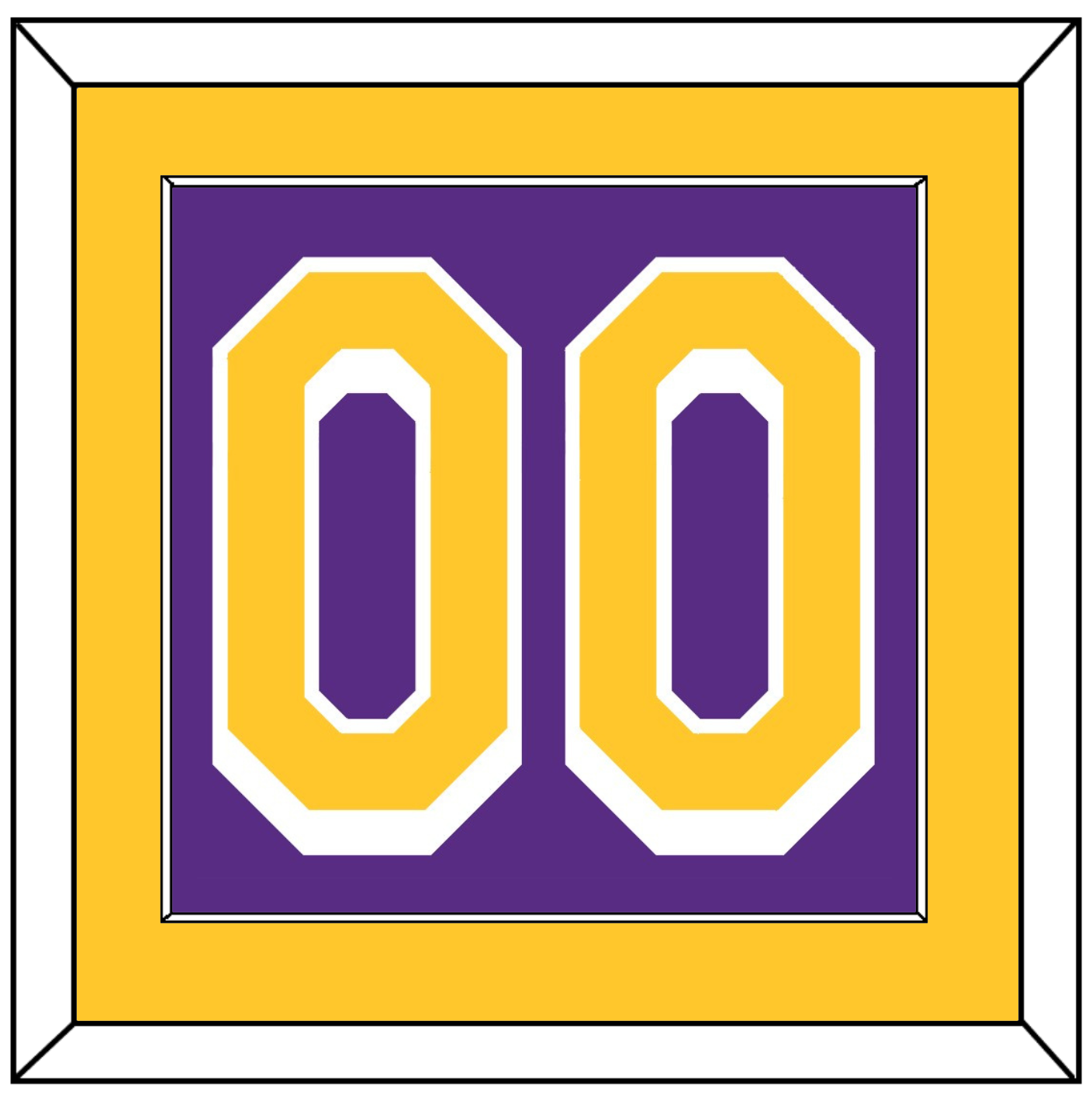 Los Angeles Number - Purple Statement - Essential Tier 2