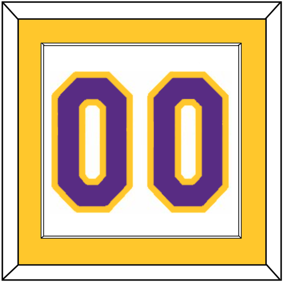 Los Angeles Number - Home White (2002-2018) - Single Mat 1