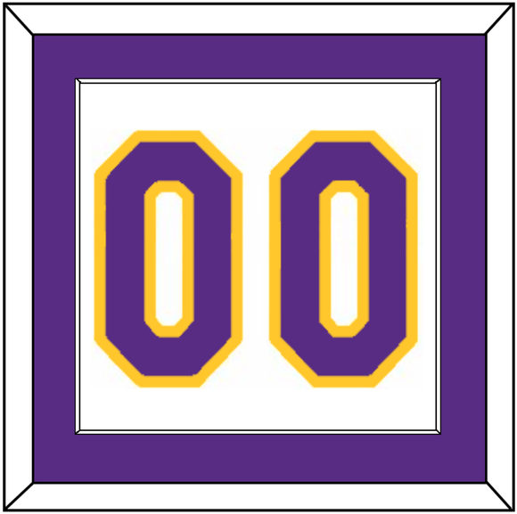 Los Angeles Number - Home White (2002-2018) - Single Mat 2