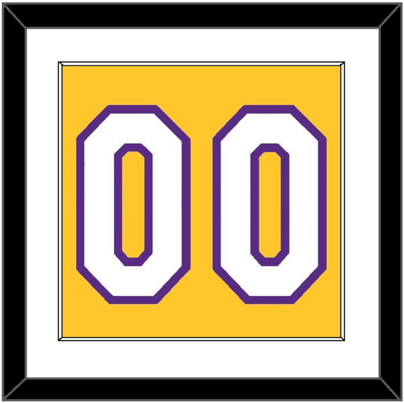 Los Angeles Number - Home Yellow (1999-2018) - Single Mat 1