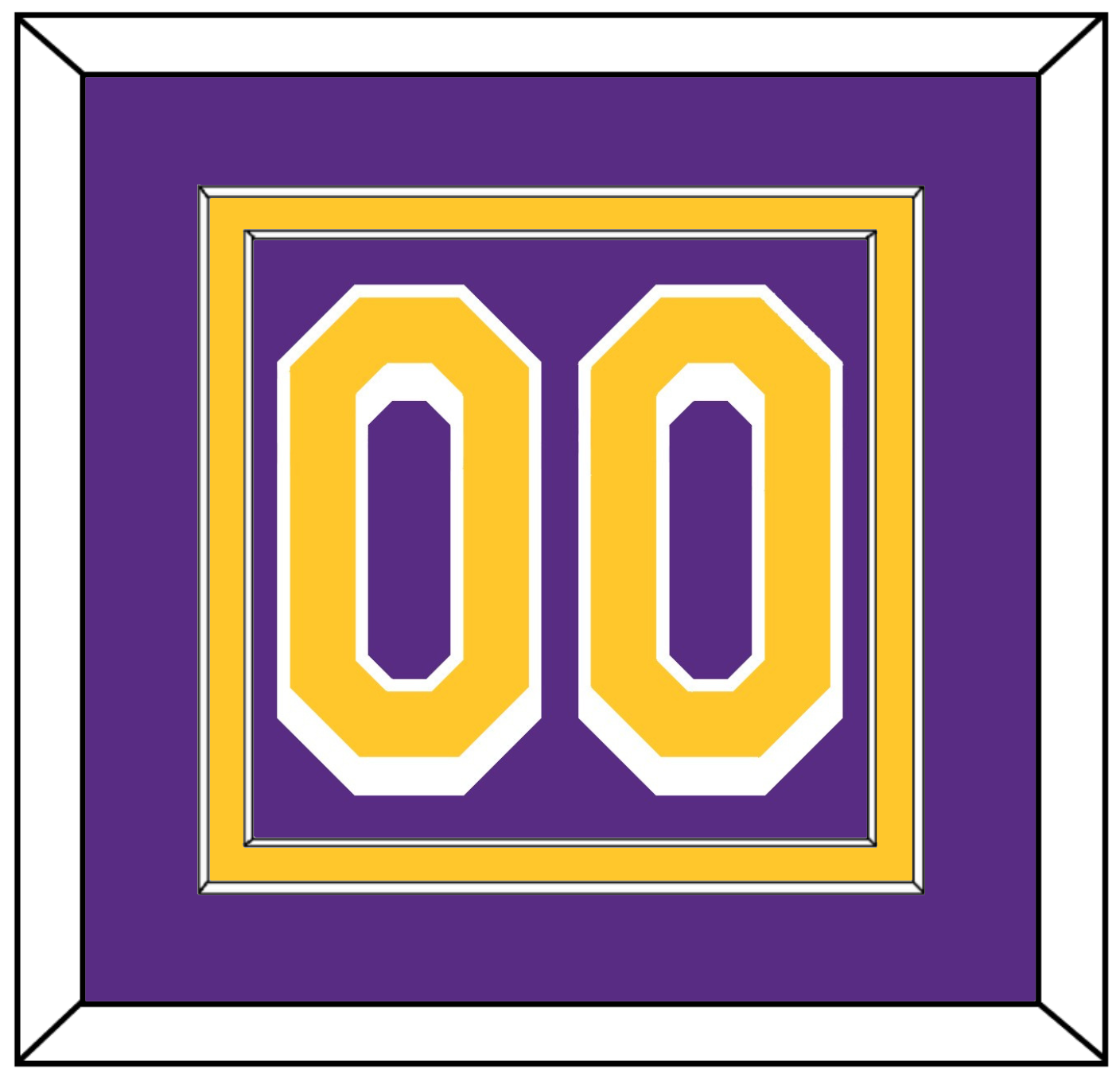 Los Angeles Number - Purple Statement - Signature Tier 2