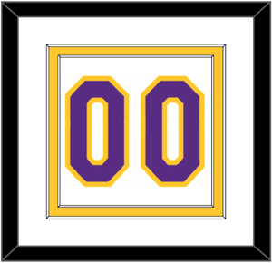 Los Angeles Number - Home White (2002-2018) - Double Mat 1