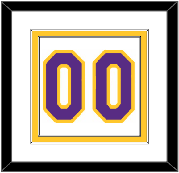 Los Angeles Number - Home White (2002-2018) - Double Mat 1