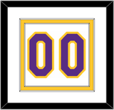 Los Angeles Number - Home White (2002-2018) - Double Mat 1