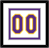 Los Angeles Number - Home White (2002-2018) - Double Mat 2