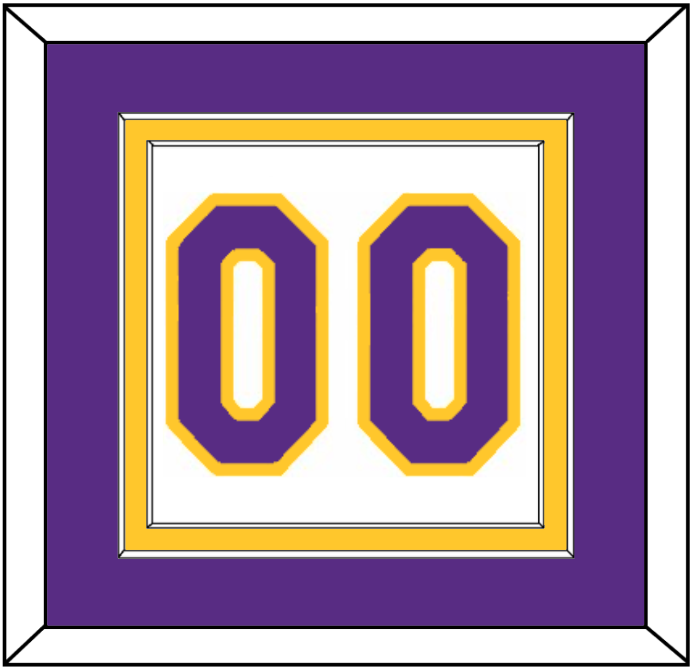 Los Angeles Number - Home White (2002-2018) - Signature Tier 3