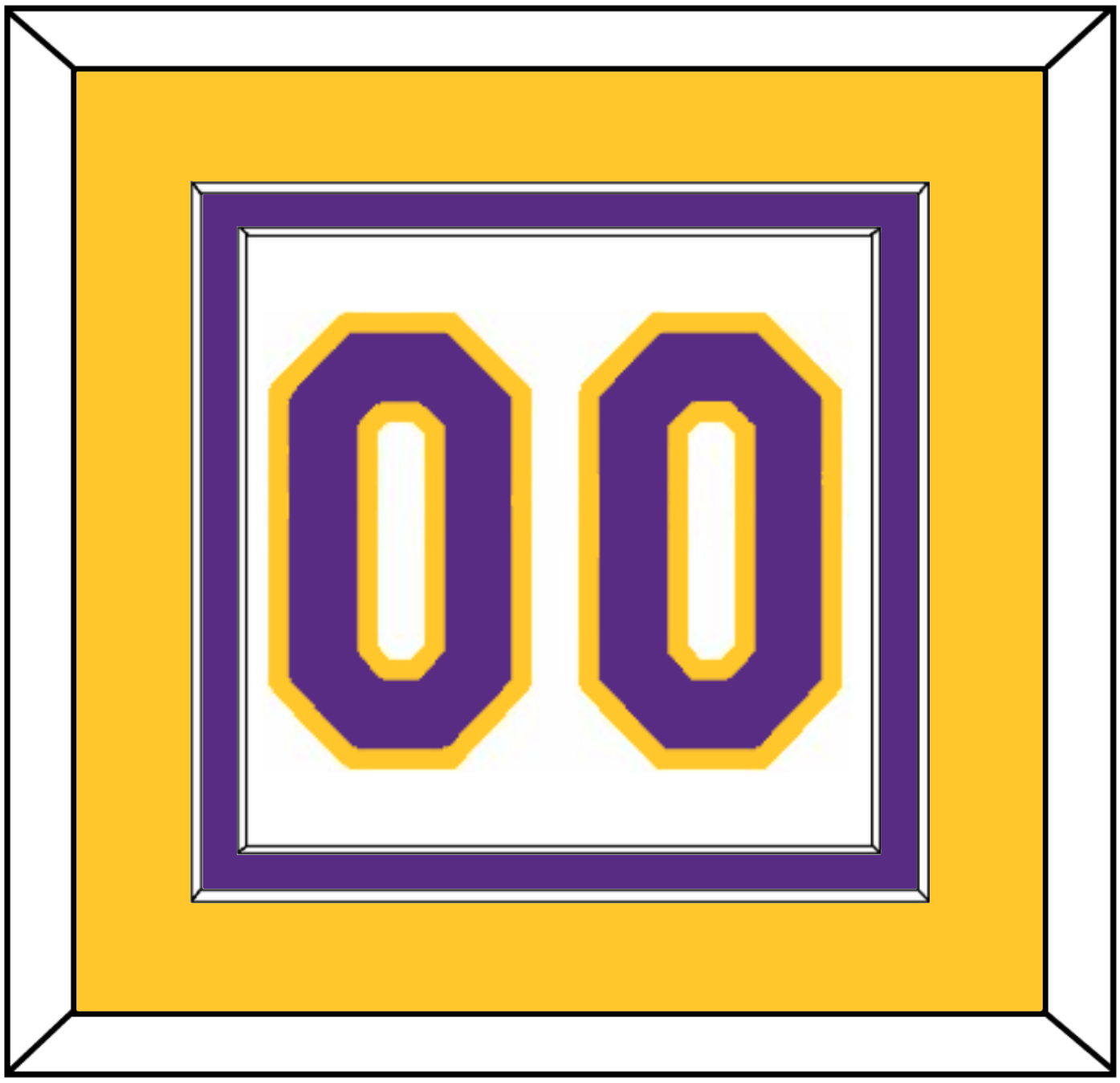 Los Angeles Number - Home White (2002-2018) - Signature Tier 4
