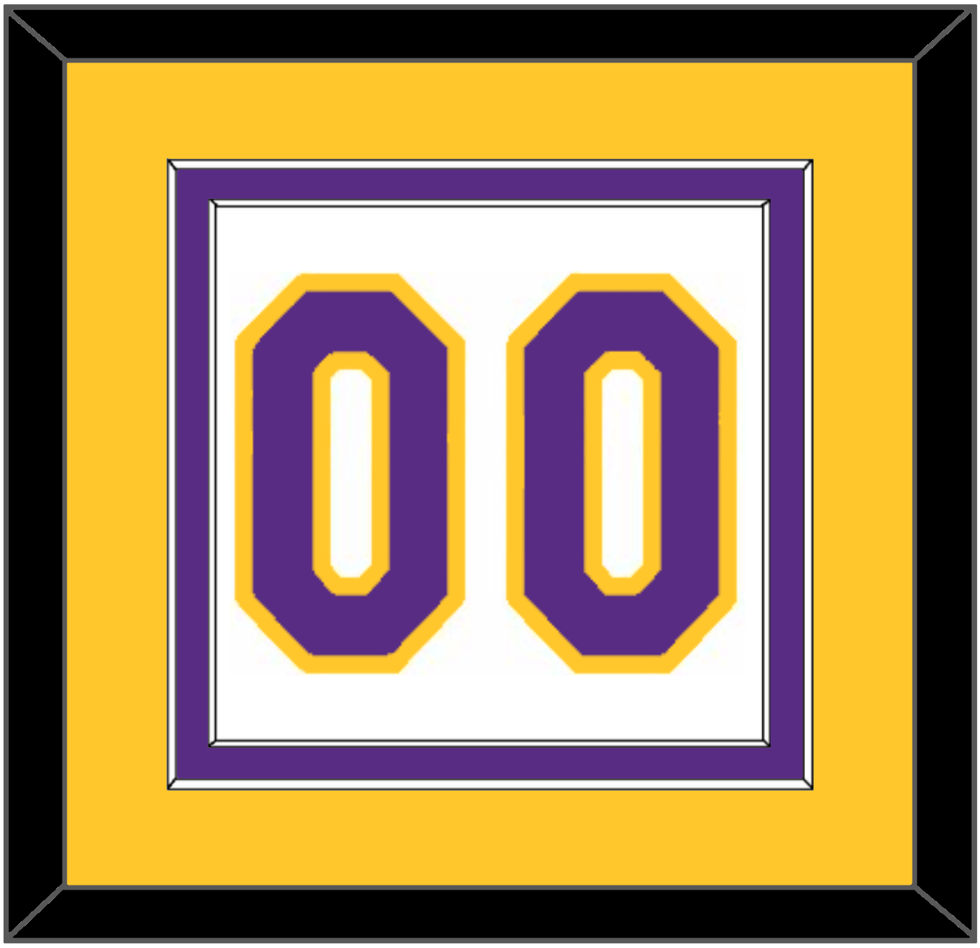 Los Angeles Number - Home White (2002-2018) - Signature Tier 4