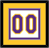 Los Angeles Number - Home White (2002-2018) - Double Mat 4