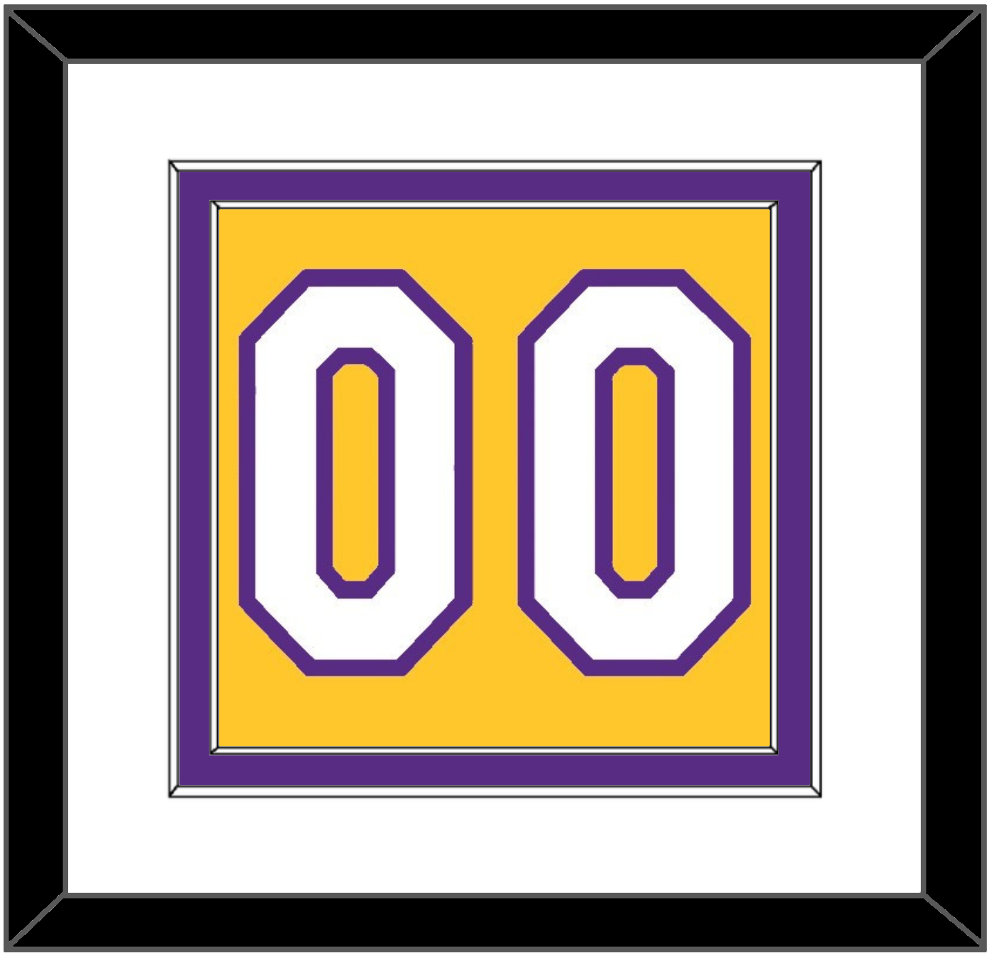 Los Angeles Number - Home Yellow (1999-2018) - Signature Tier 1