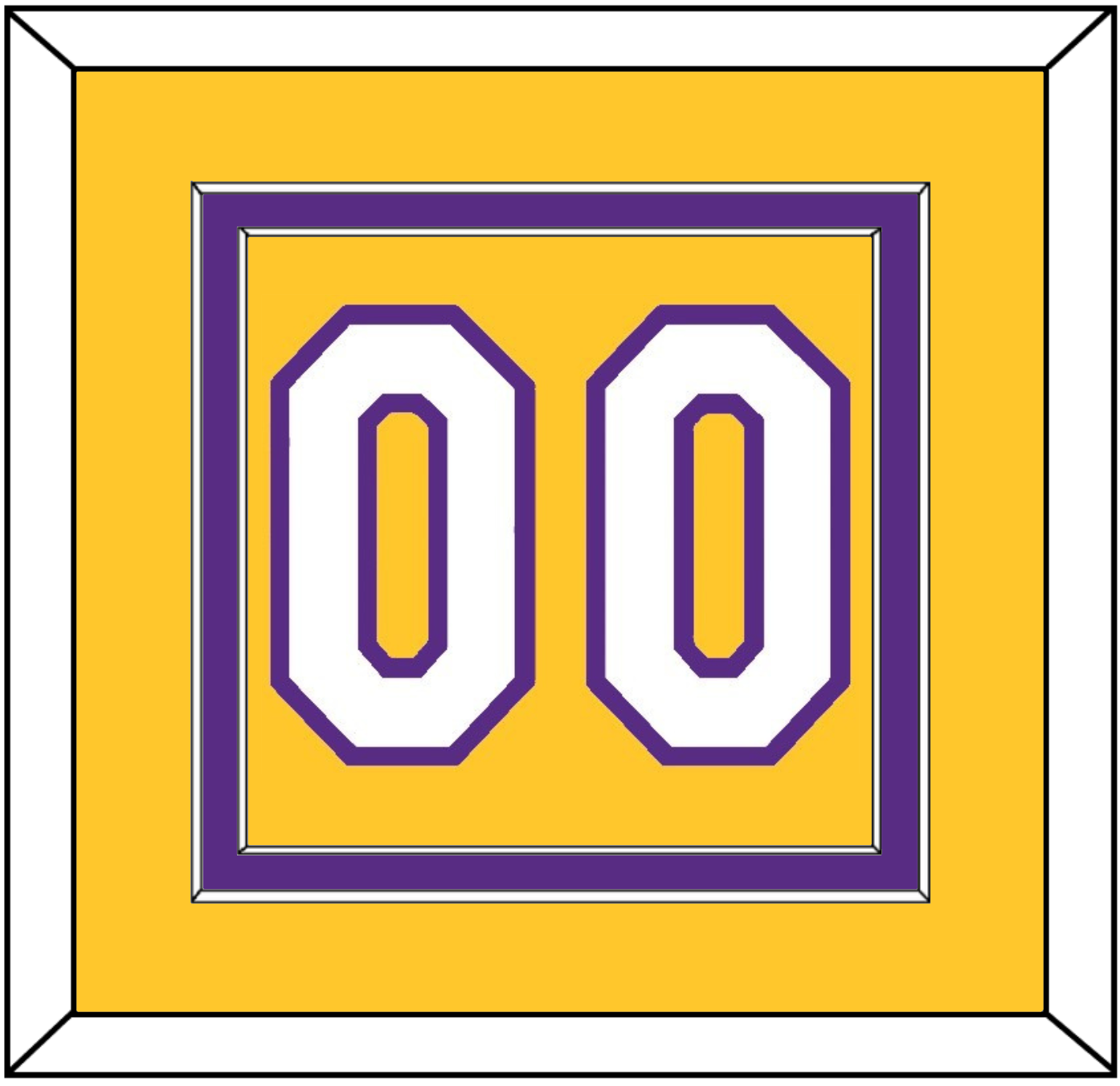 Los Angeles Number - Home Yellow (1999-2018) - Signature Tier 2