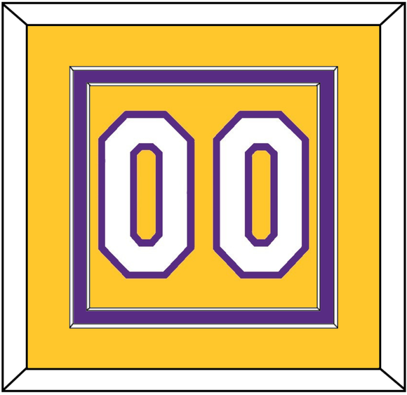 Los Angeles Number - Home Yellow (1999-2018) - Double Mat 2