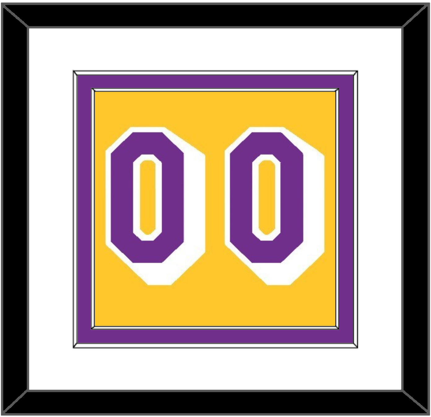 Los Angeles Number - Home Yellow (1978-1997) - Signature Tier 1