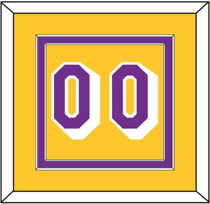 Los Angeles Number - Home Yellow (1978-1999) - Double Mat 2