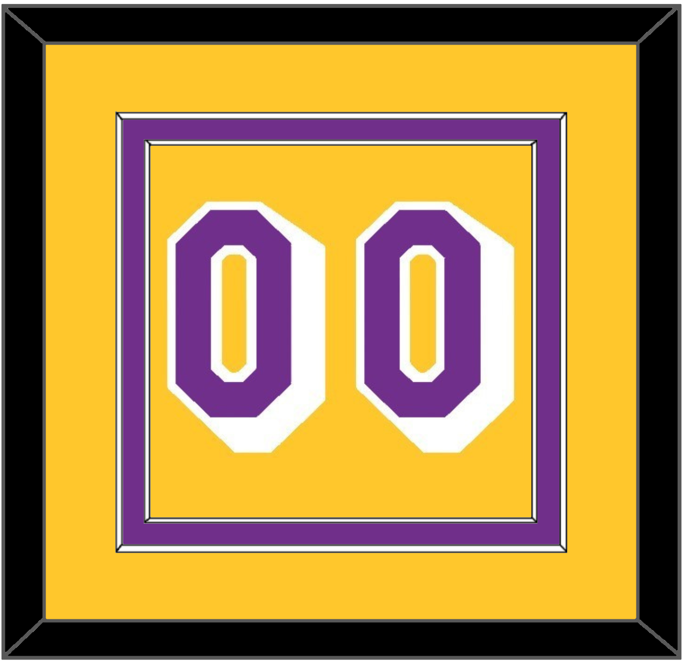 Los Angeles Number - Home Yellow (1978-1997) - Signature Tier 2