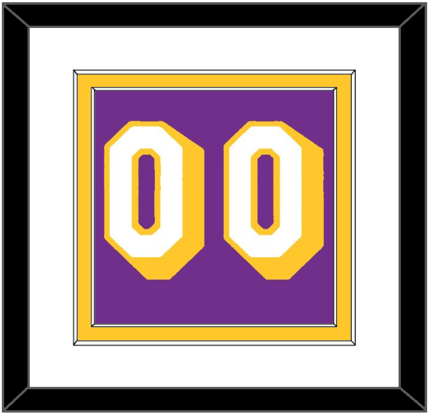 Los Angeles Number - Road Purple (1978-1997) - Signature Tier 1