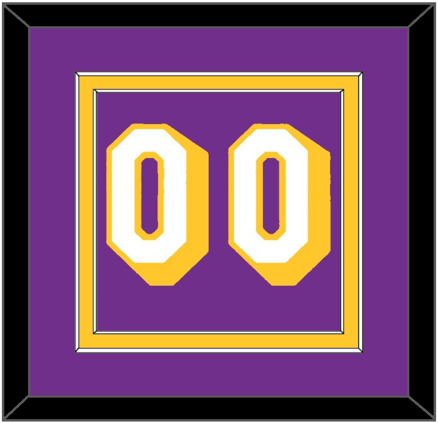 Los Angeles Number - Road Purple (1978-1997) - Signature Tier 2