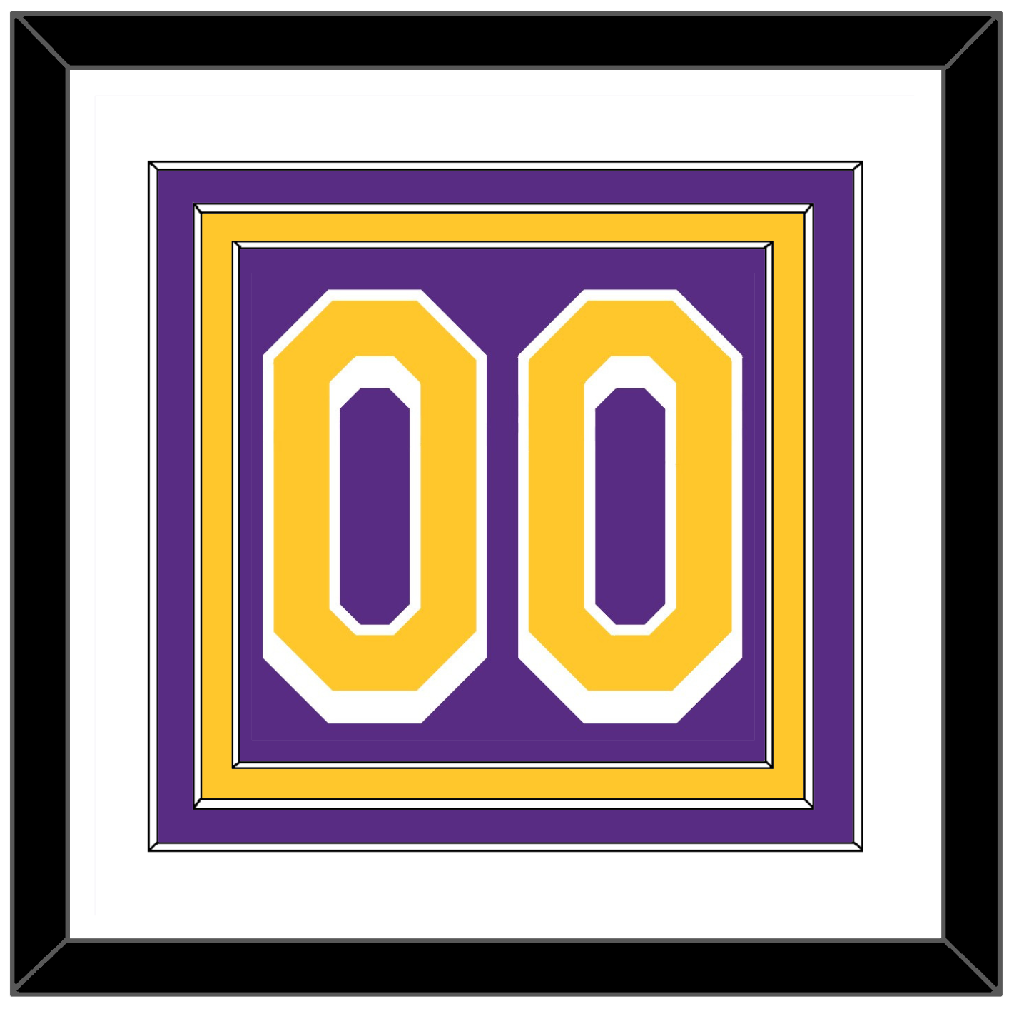Los Angeles Number - Purple Statement - Premier Tier 1