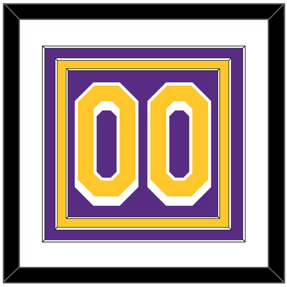 Los Angeles Number - Purple Statement - Triple Mat 1