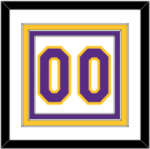 Los Angeles Number - Home White (2002-2018) - Triple Mat 1