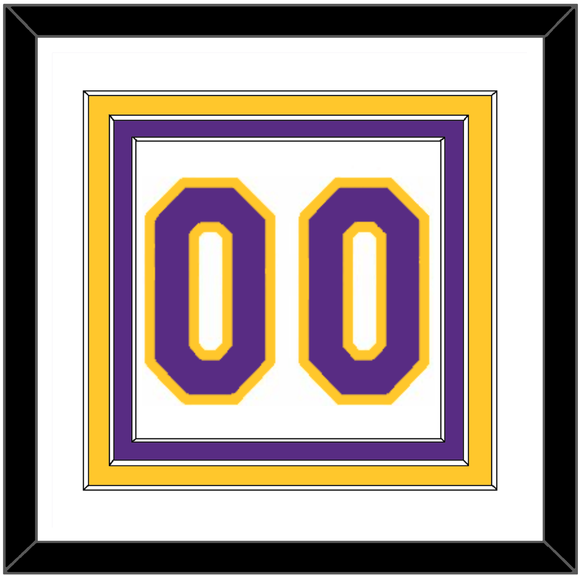 Los Angeles Number - Home White (2002-2018) - Triple Mat 1