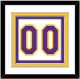 Los Angeles Number - Home White (2002-2018) - Triple Mat 1