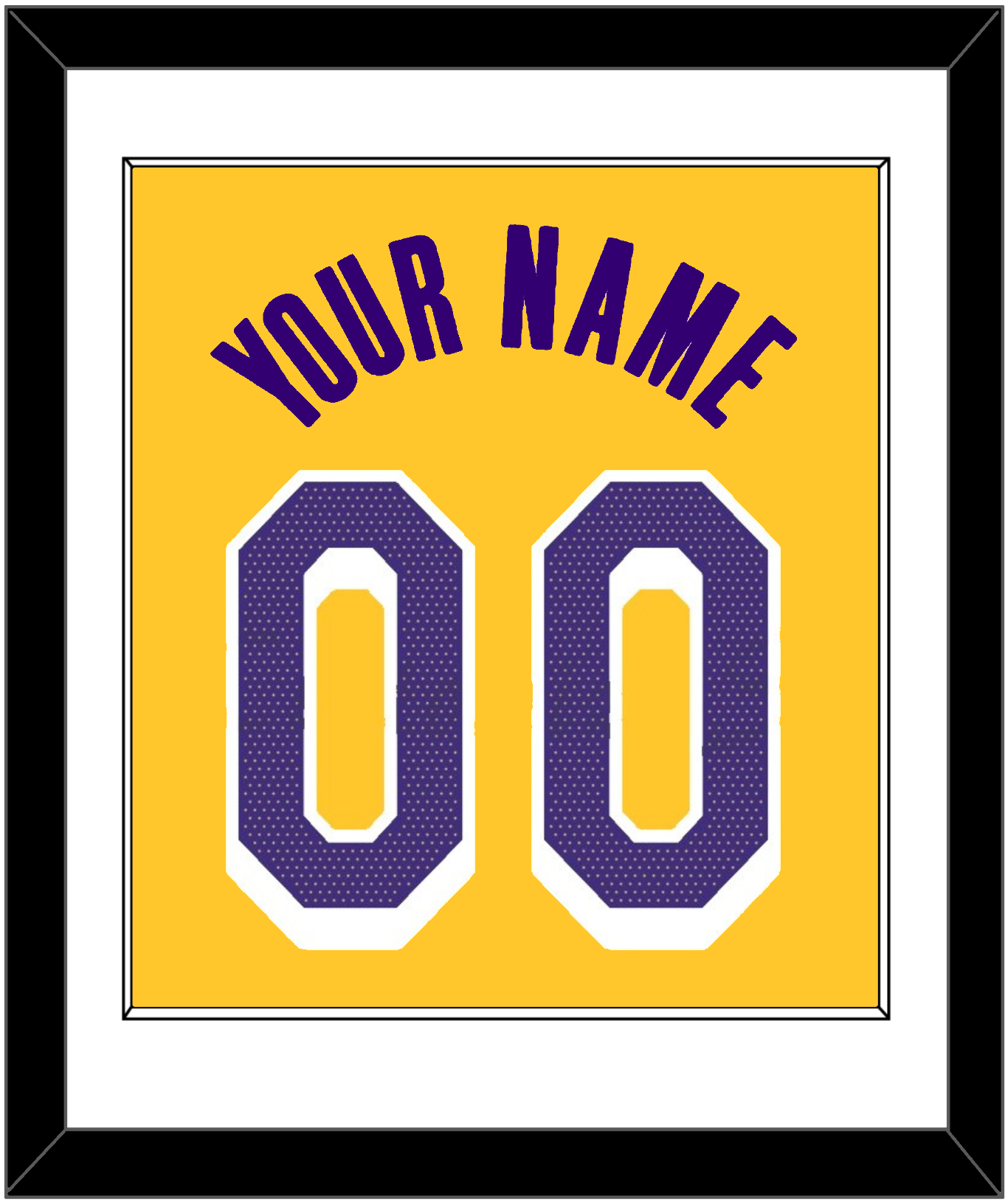 Los Angeles Name & Number - Yellow Icon - Essential Tier 1