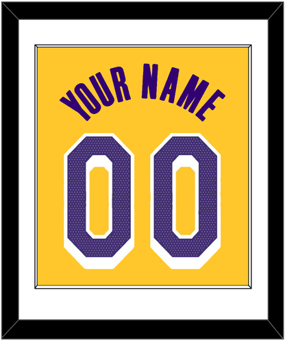 Los Angeles Name & Number - Yellow Icon - Essential Tier 1