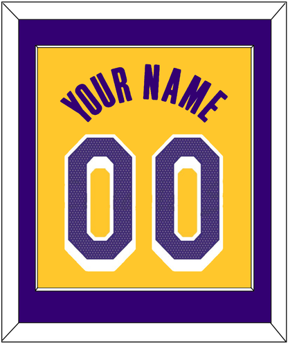 Los Angeles Name & Number - Yellow Icon - Essential Tier 2