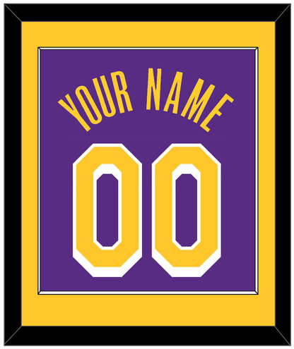 Los Angeles Name & Number - Purple Statement - Essential Tier 2
