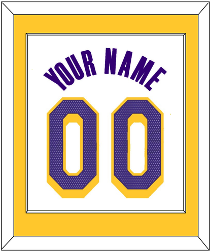 Los Angeles Name & Number - White Association - Essential Tier 1