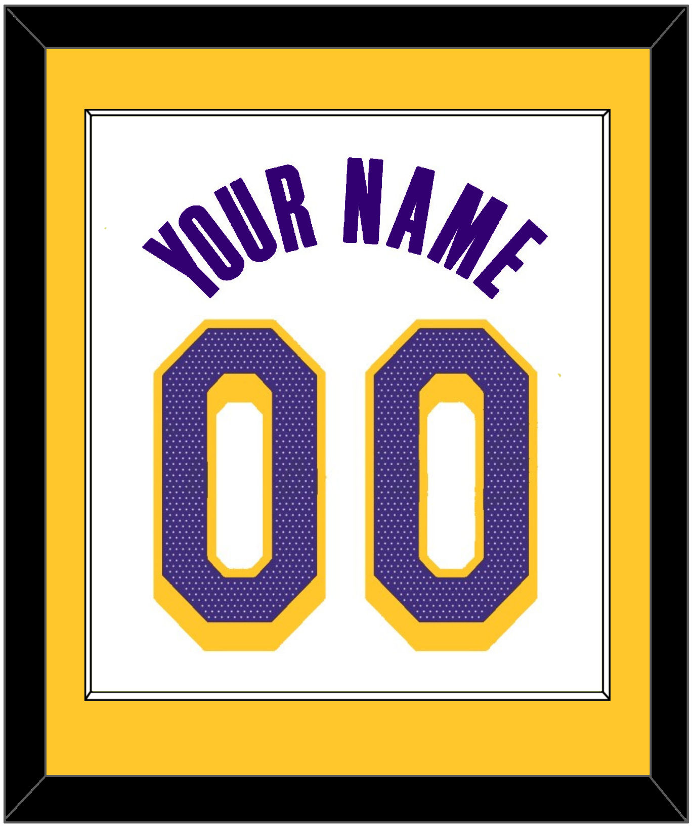 Los Angeles Name & Number - White Association - Essential Tier 1