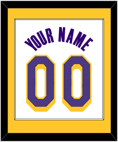 Los Angeles Name & Number - White Association - Essential Tier 1