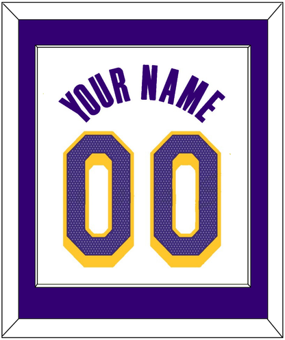 Los Angeles Name & Number - White Association - Essential Tier 2