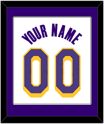 Los Angeles Name & Number - White Association - Essential Tier 2