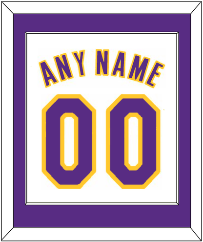 Los Angeles Name & Number - Home White (2002-2018) - Essential Tier 2
