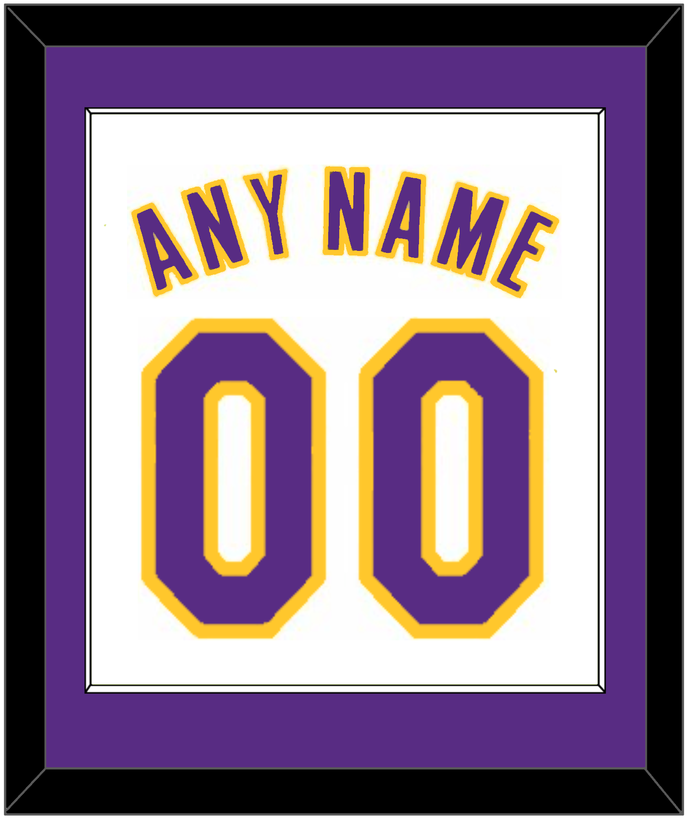 Los Angeles Name & Number - Home White (2002-2018) - Essential Tier 2