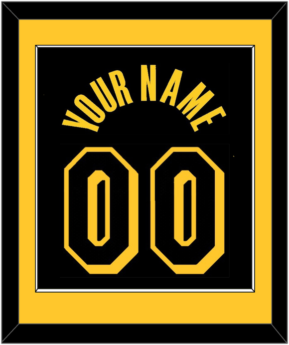 Los Angeles Name & Number - Black Mamba - Single Mat 2