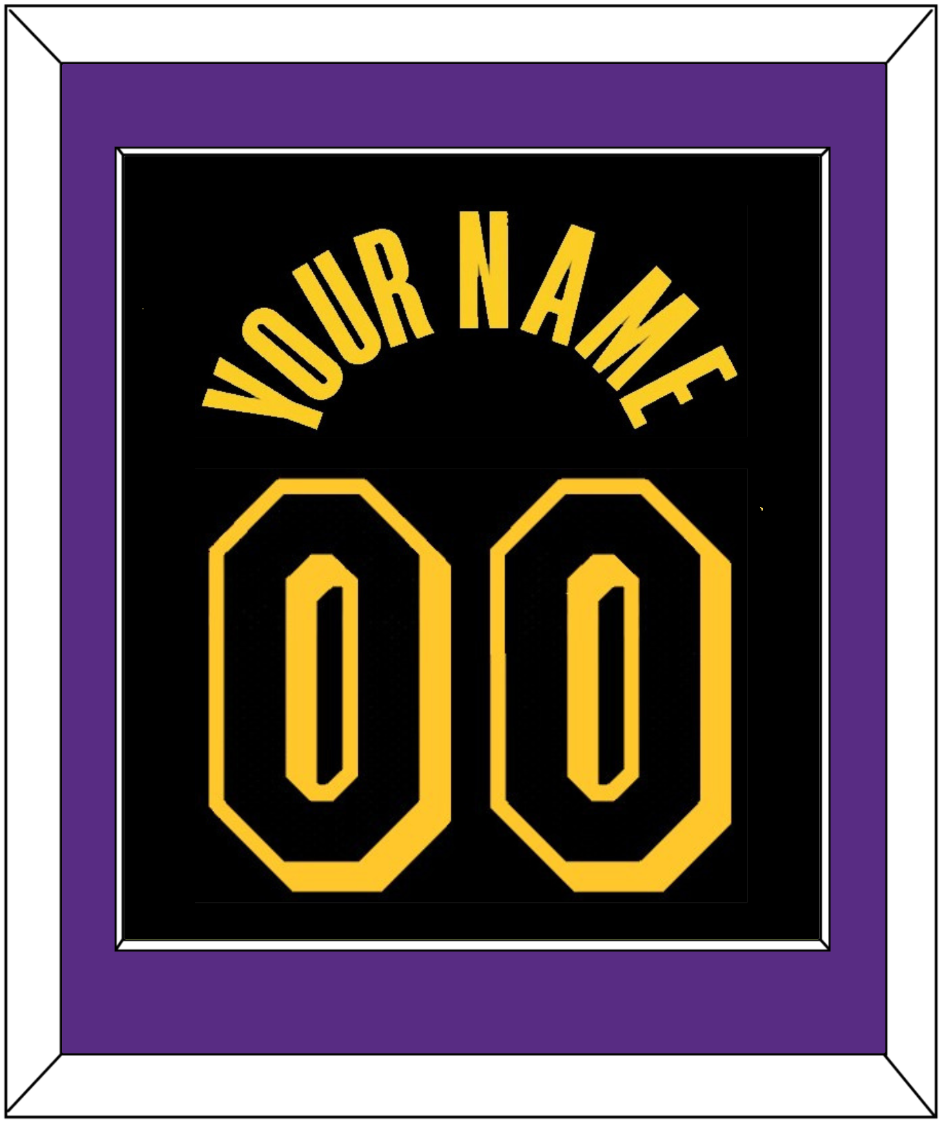 Los Angeles Name & Number - Black Mamba (2017-2018, 2020) - Essential Tier 3