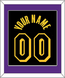Los Angeles Name & Number - Black Mamba (2017-2018, 2020) - Single Mat 3